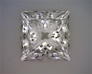Picture of Natural Diamond 1.50 Carats, Princess with  Cut, D Color, SI1 Clarity and Certified by GIA