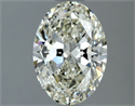 Natural Diamond 1.32 Carats, Oval with  Cut, K Color, VVS1 Clarity and Certified by IGI