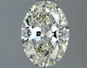 Picture of Natural Diamond 1.32 Carats, Oval with  Cut, K Color, VVS1 Clarity and Certified by IGI
