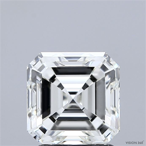 Picture of Natural Diamond 2.01 Carats, Asscher with  Cut, K Color, VVS2 Clarity and Certified by GIA