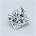 Natural Diamond 0.70 Carats, Princess with  Cut, E Color, VS1 Clarity and Certified by GIA