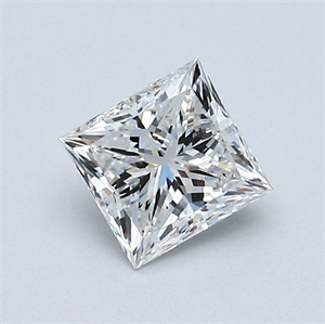 Picture of Natural Diamond 0.70 Carats, Princess with  Cut, E Color, VS1 Clarity and Certified by GIA