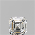 Natural Diamond 0.70 Carats, Asscher with  Cut, H Color, IF Clarity and Certified by GIA