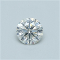 Diamante Natural 0.42 quilates, Redondo , Color I, claridad SI2 y certificado GIA