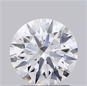 Lab Grown Diamond 1.56 Carats, Round with Ideal Cut, D Color, VS1 Clarity and Certified by IGI