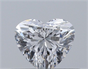 Natural Diamond 0.30 Carats, Heart with  Cut, D Color, VVS2 Clarity and Certified by GIA