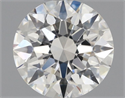 Natural Diamond 0.50 Carats, Round with Excellent Cut, H Color, VS2 Clarity and Certified by GIA