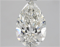 Natural Diamond 1.10 Carats, Pear with  Cut, H Color, IF Clarity and Certified by GIA