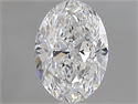 Natural Diamond 1.20 Carats, Oval with  Cut, D Color, SI2 Clarity and Certified by GIA