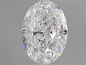 Picture of Natural Diamond 1.20 Carats, Oval with  Cut, D Color, SI2 Clarity and Certified by GIA