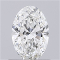 Natural Diamond 0.71 Carats, Oval with  Cut, F Color, VS1 Clarity and Certified by GIA