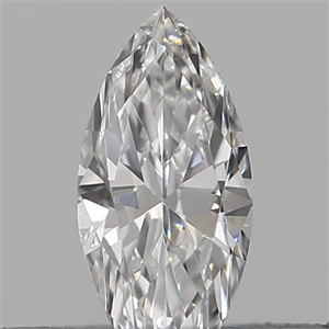 Picture of Natural Diamond 0.10 Carats, Marquise with  Cut, D Color, SI1 Clarity and Certified by IGI