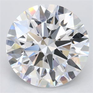 Picture of Lab Grown Diamond 4.19 Carats, Round with Excellent Cut, D Color, VVS2 Clarity and Certified by GIA