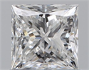 Natural Diamond 0.70 Carats, Princess with  Cut, E Color, VS1 Clarity and Certified by GIA