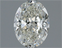 Natural Diamond 1.54 Carats, Oval with  Cut, H Color, SI1 Clarity and Certified by IGI