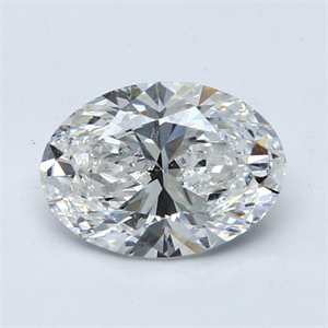 Picture of Natural Diamond 2.50 Carats, Oval with  Cut, E Color, SI1 Clarity and Certified by GIA