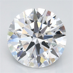 Picture of Lab Grown Diamond 3.05 Carats, Round with Ideal Cut, D Color, IF Clarity and Certified by IGI
