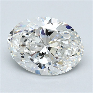 Picture of Natural Diamond 2.01 Carats, Oval with  Cut, G Color, VS2 Clarity and Certified by GIA