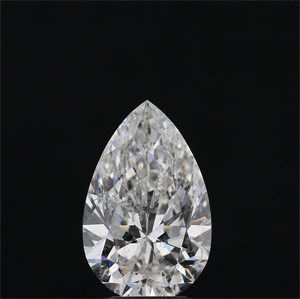 Picture of Natural Diamond 3.01 Carats, Pear with  Cut, H Color, SI2 Clarity and Certified by GIA