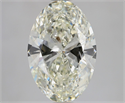 Natural Diamond 3.01 Carats, Oval with  Cut, K Color, VS1 Clarity and Certified by GIA