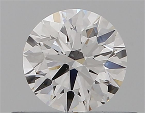 Foto Diamante Natural 0.41 quilates, Redondo , Color E, claridad IF y certificado GIA de