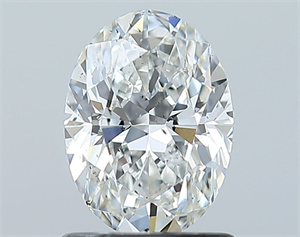 Picture of Natural Diamond 1.00 Carats, Oval with  Cut, F Color, SI2 Clarity and Certified by GIA