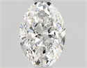 Natural Diamond 0.60 Carats, Oval with  Cut, D Color, VS2 Clarity and Certified by GIA