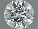 Natural Diamond 0.71 Carats, Round with Excellent Cut, H Color, SI2 Clarity and Certified by IGI