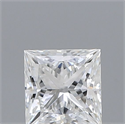Natural Diamond 0.41 Carats, Princess with  Cut, E Color, VS1 Clarity and Certified by GIA