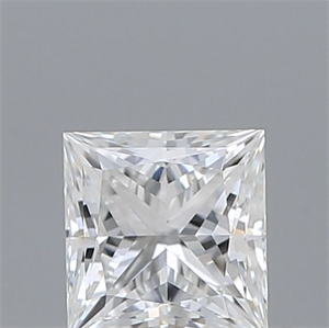 Picture of Natural Diamond 0.41 Carats, Princess with  Cut, E Color, VS1 Clarity and Certified by GIA