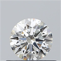 Natural Diamond 0.45 Carats, Round with Excellent Cut, H Color, VVS1 Clarity and Certified by GIA