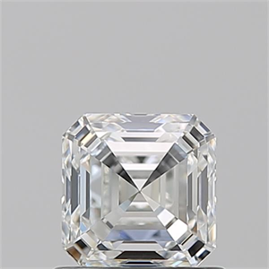 Picture of Natural Diamond 0.91 Carats, Asscher with  Cut, H Color, VVS2 Clarity and Certified by GIA