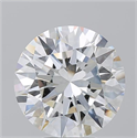 Natural Diamond 5.17 Carats, Round with Excellent Cut, H Color, SI1 Clarity and Certified by GIA