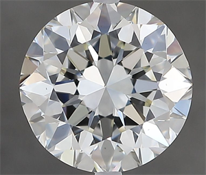 Picture of Natural Diamond 3.01 Carats, Round with Very Good Cut, I Color, VS1 Clarity and Certified by IGI
