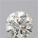 Natural Diamond 0.57 Carats, Round with Excellent Cut, J Color, VVS1 Clarity and Certified by GIA