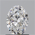 Natural Diamond 0.90 Carats, Oval with  Cut, E Color, SI1 Clarity and Certified by GIA