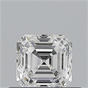 Natural Diamond 0.50 Carats, Asscher with  Cut, E Color, VVS1 Clarity and Certified by GIA
