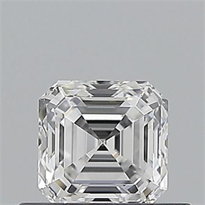 Picture of Natural Diamond 0.50 Carats, Asscher with  Cut, E Color, VVS1 Clarity and Certified by GIA