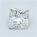 Natural Diamond 1.01 Carats, Princess with  Cut, G Color, VS2 Clarity and Certified by GIA