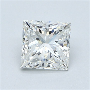 Picture of Natural Diamond 1.01 Carats, Princess with  Cut, G Color, VS2 Clarity and Certified by GIA