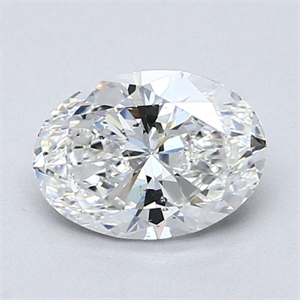 Picture of Natural Diamond 1.30 Carats, Oval with  Cut, F Color, SI2 Clarity and Certified by GIA