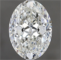 Natural Diamond 1.70 Carats, Oval with  Cut, H Color, VS1 Clarity and Certified by GIA