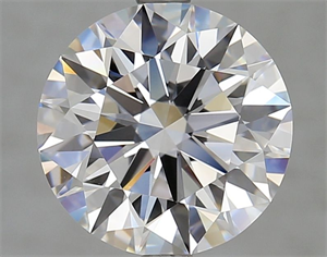 Picture of Lab Grown Diamond 3.95 Carats, Round with Ideal Cut, D Color, IF Clarity and Certified by IGI