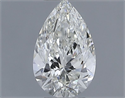Natural Diamond 0.71 Carats, Pear with  Cut, H Color, VVS2 Clarity and Certified by IGI