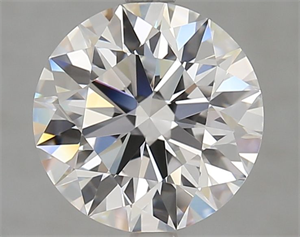 Picture of Lab Grown Diamond 3.07 Carats, Round with Excellent Cut, D Color, VVS1 Clarity and Certified by GIA