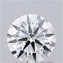 Lab Grown Diamond 1.09 Carats, Round with Ideal Cut, D Color, VVS1 Clarity and Certified by IGI