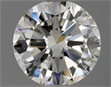 Natural Diamond 1.06 Carats, Round with Very Good Cut, F Color, VVS1 Clarity and Certified by HRD
