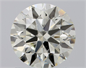 Natural Diamond 1.09 Carats, Round with Excellent Cut, J Color, SI1 Clarity and Certified by IGI