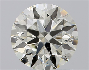 Picture of Natural Diamond 1.09 Carats, Round with Excellent Cut, J Color, SI1 Clarity and Certified by IGI
