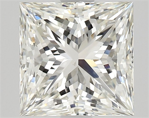 Picture of Natural Diamond 2.03 Carats, Princess with  Cut, I Color, SI1 Clarity and Certified by GIA